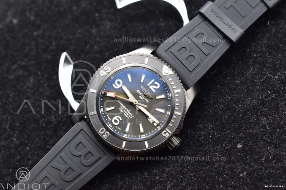 Superocean On Automatic A Rubber Black Black 1171 Edition TF Dial 44 Bezel SunProtective Black Best 1:1 Strap 1003